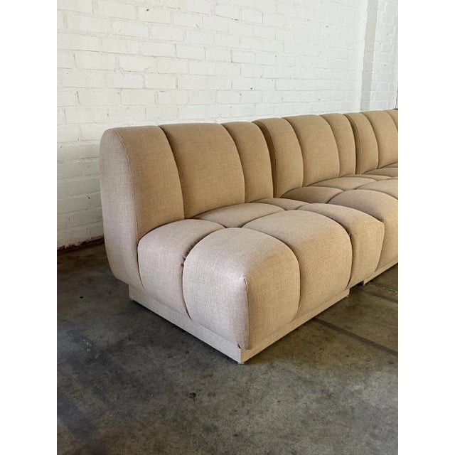 Textile Modern Tetris Modular Seat For Sale - Image 7 of 11