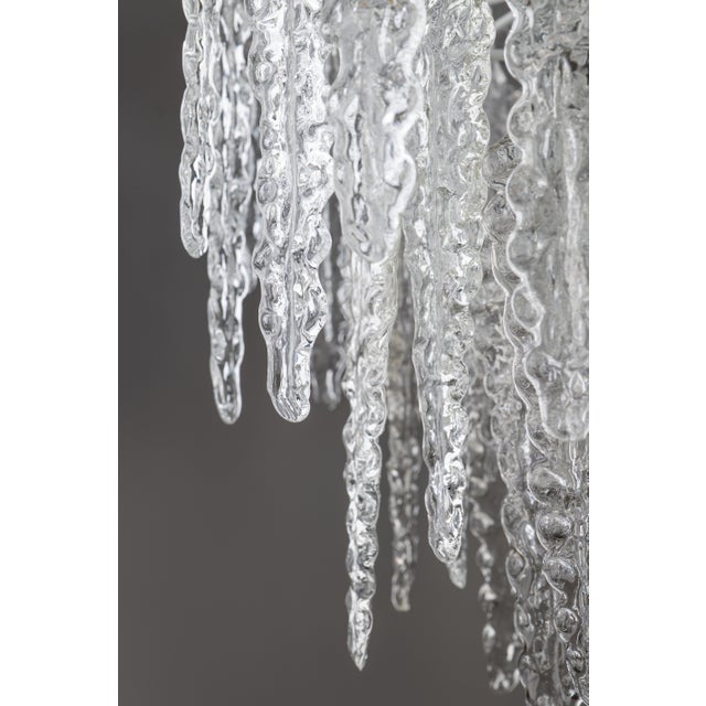 1960s Vintage Murano Glass Chandelier from Venini, 1960s For Sale - Image 5 of 12
