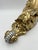 Sculpture Materials 1970s Pair of Large Gold Colored Wall Sconces Made in Italy For Sale - Image 7 of 13