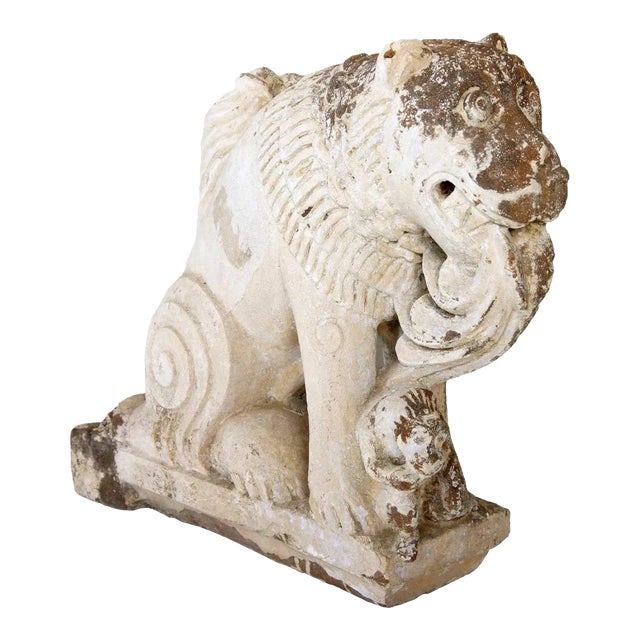 17th Century Indian Stone Vyala Architectural Bracket For Sale