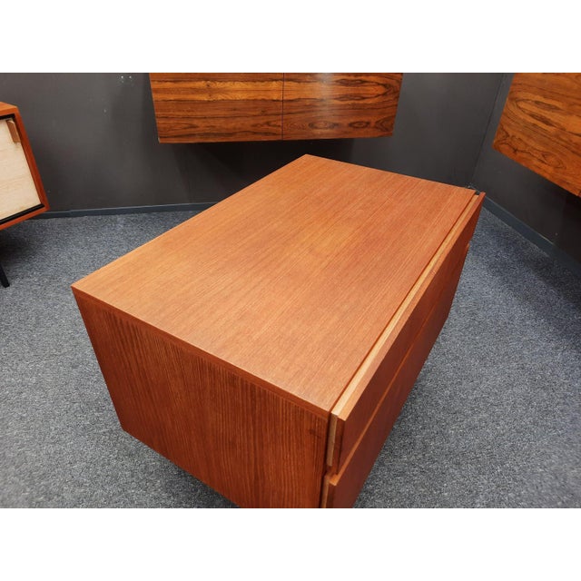 Wood Teak Chest of Drawers and Cutlery Cabinet by Dieter Wäckerlin for Behr, 1960 For Sale - Image 7 of 11