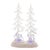Brighten up your holiday decor with this Multicolored LED Deer and Trees display. Featuring wintry white tones and a chic...