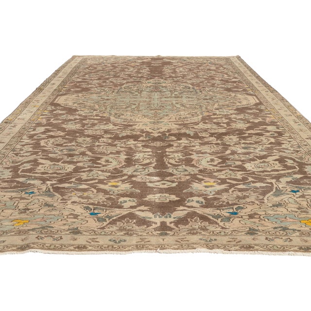 Contemporary Antique Persian Bakhtiari Rug, 06'05 X 10'11 For Sale - Image 3 of 10