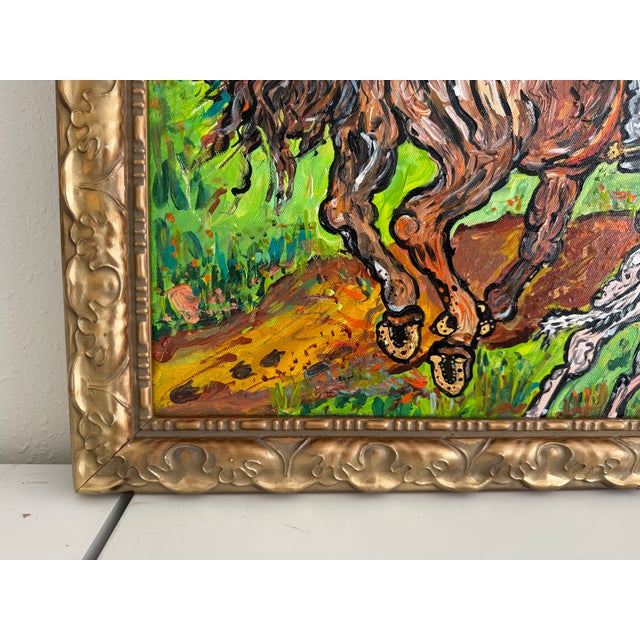Serg Graff English Fox Hunt Equestrian Dogs Sporting Art Original Painting, Coa For Sale - Image 4 of 12