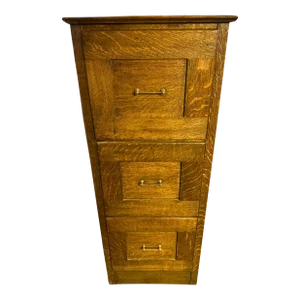 Early 20th Century Antique Quarter-Sawn Oak Doctor's X-Ray Filing Cabinet