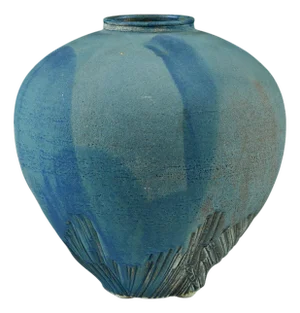 Elizabeth Woolrych Tapered Blue Glazed Vase