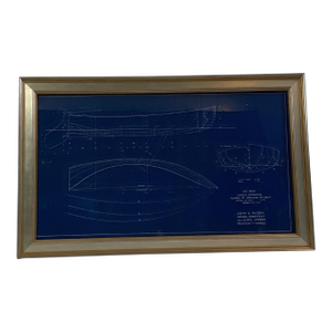 Original Blueprint for the Sailing Dingy “Burp” by John Alden