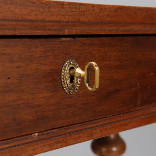 Walnut Work Table with Drawer For Sale - Image 5 of 9