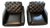 J&m Furniture Black Leather Swivel Chairs For Sale