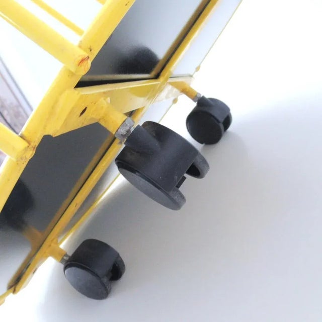 Black Post-Modern Trolley by Rodney Kinsman for Bieffeplast, 1980s For Sale - Image 8 of 12