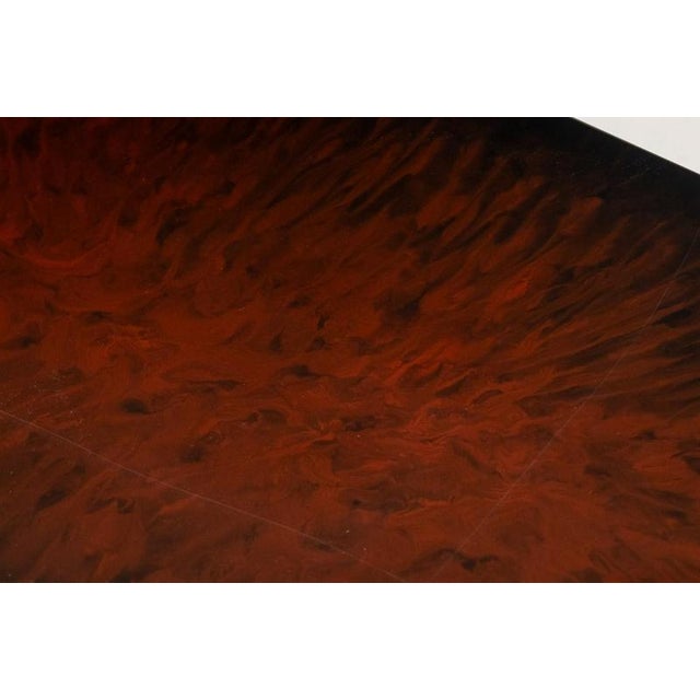 Maison Charles Bronze Coffee Table with Lacquered Top by Maison Charles, 1970 For Sale - Image 4 of 6