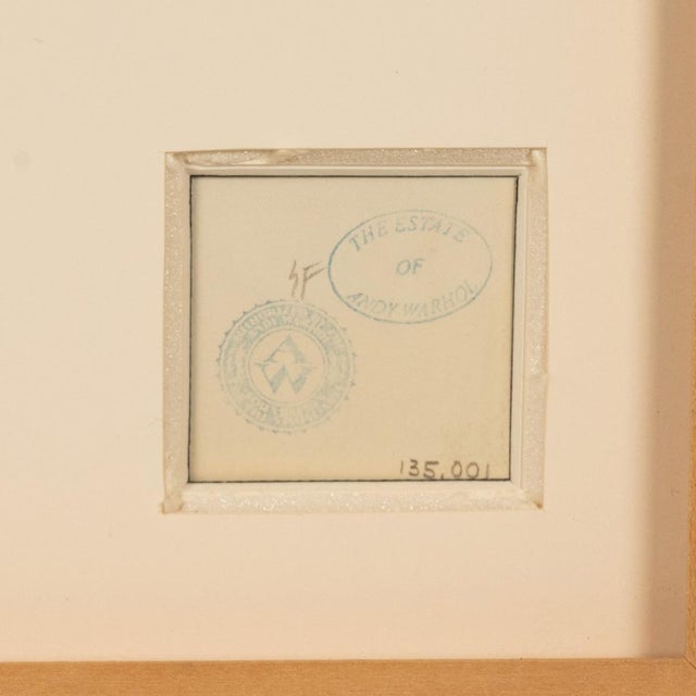 1950s Rare Original Abstract Elephant Graphite Drawing Catalogue Raisonné Ex-Christies by Andy Warhol, 1955 For Sale - Image 5 of 8