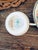 Vintage Crown Staffordshire Lyric Tunis Blue Fine Bone China Teacups & Saucers – 13 Pieces For Sale - Image 9 of 12
