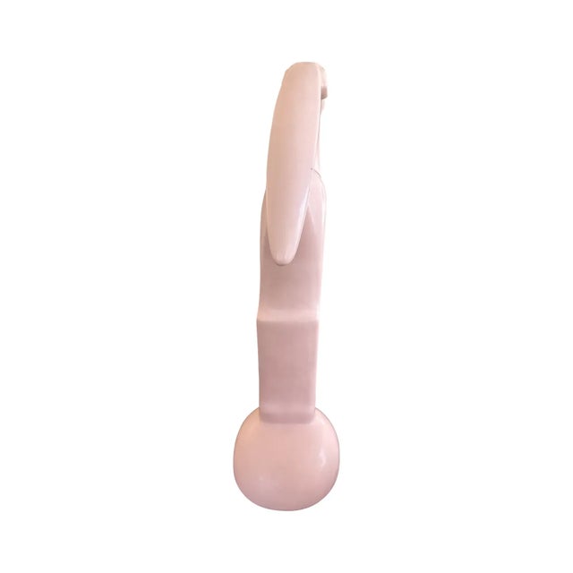 Haeger Pottery Pink Gazelle Sculpture 1986 For Sale - Image 11 of 16
