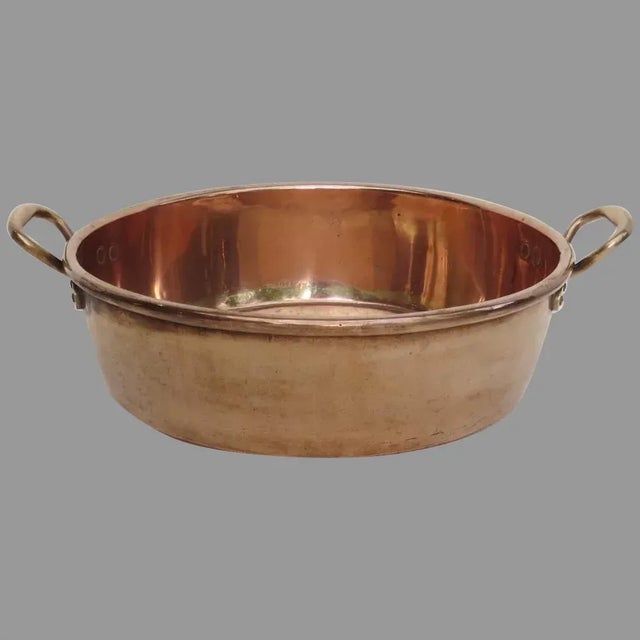 English Very Copper Cream Preserves Pan Pot by Benham & Froud Retailed by Harrods London For Sale - Image 10 of 10