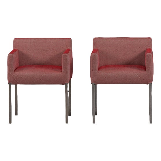 Pink Fabric Chairs from Ligne Roset, France, 2000s, Set of 2 For Sale