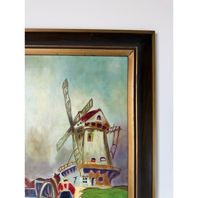 Vintage Jara Country European Farm Landscape Oil on Canvas Painting – Framed For Sale In Miami - Image 6 of 13
