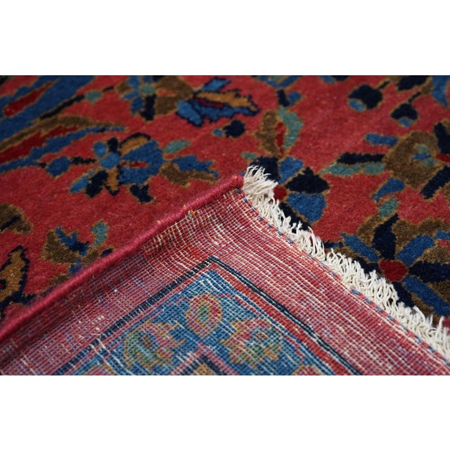 Antique Kashan Rug 11'7'' x 15'3'' For Sale - Image 9 of 9