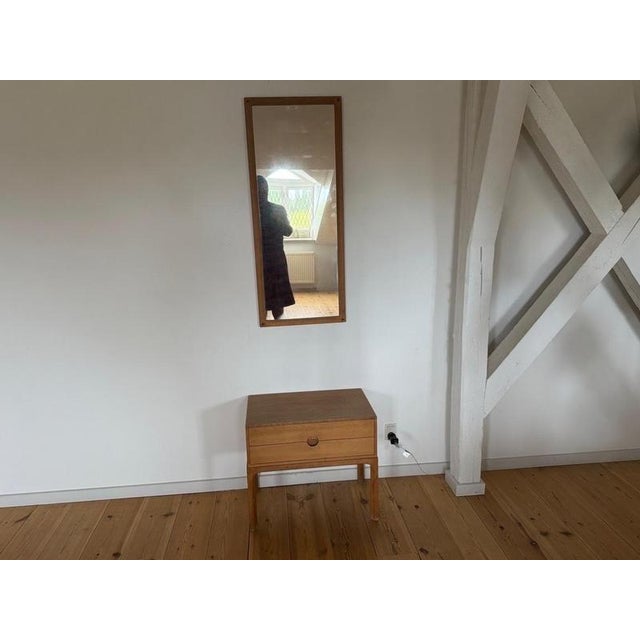 Mirror and Drawer Cabinet in Oak by Kai Kristiansen, 1960s, Set of 2 For Sale - Image 8 of 12