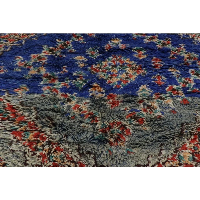 Berber Tribes of Morocco Late 20th Century Vintage Beni MGuild Moroccan Rug, 06'02 X 10'06 For Sale - Image 4 of 10