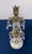 Metal Gilt Brass & Tiered Crystal Girandole Trio - 12" Statement Set For Sale - Image 7 of 9