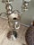 Vintage 1970s Silver Plate Candelabra With Removable Crystal Cups — 40” High For Sale - Image 11 of 13