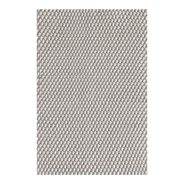 Dash & Albert by Annie Selke Two-Tone Rope Platinum/Ivory Indoor/Outdoor Rug, 7' 6" x 9' 6" For Sale