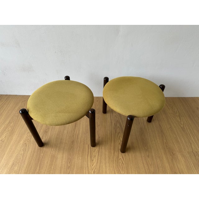 Modernist Brown Stool, 1970s For Sale - Image 18 of 18