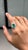Art Deco Regal 18k White Gold 3.31ct Zambian Emerald & 1.04ct Diamond Halo Cocktail Ring Size 9 For Sale - Image 3 of 17