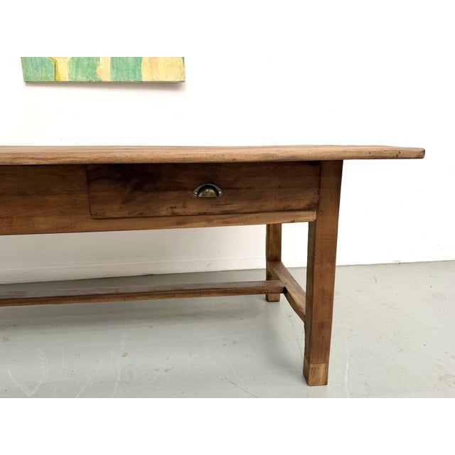 French Farmhouse Table in Walnut, 1920 For Sale - Image 12 of 18