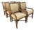 Vintage Organic Modern Rattan Dining Chairs With Arms and Upholstered Seats | Set of 6 For Sale