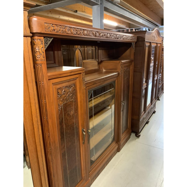 Vintage Bookcase inn Walnut, 1920s For Sale - Image 12 of 12