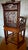 Antique Asian Chinese Style Carved Hexagonal Petit Delicate Small Chair W/Arms For Sale - Image 4 of 12