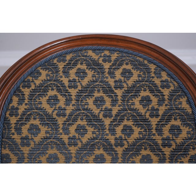 1970s Set of 12 French Louis XV Medallion Back Dining Room Chairs For Sale - Image 5 of 18