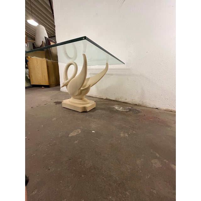 Mid 20th Century Vintage Maison Jansen Swan Table Signed For Sale - Image 5 of 11