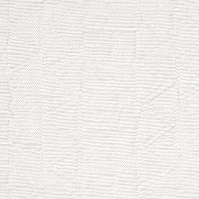 Traditional Sample - Schumacher Bizantino Quilted Weave Fabric, Ivory For Sale - Image 3 of 5
