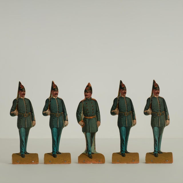 Antique Set or Game of “25 Infantry Soldiers on Parade” For Sale - Image 12 of 18