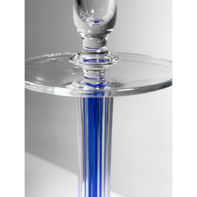 Postmodern Glass Candleholders from IVV Italia, 1980s, Set of 2 For Sale - Image 3 of 6