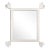 Fleur Home Carnival Vieux Rectangle Mirror in White Dove, 55x67 For Sale
