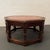 1950s 1950s Romweber Furniture Co. Octagonal Oak and Leather Coffee Table For Sale - Image 5 of 10