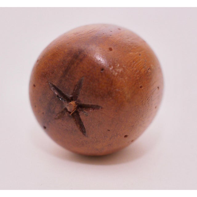 Brown Vintage "MonkeyPod" Mid-Century Carved Wood Fruit Bowl For Sale - Image 8 of 11