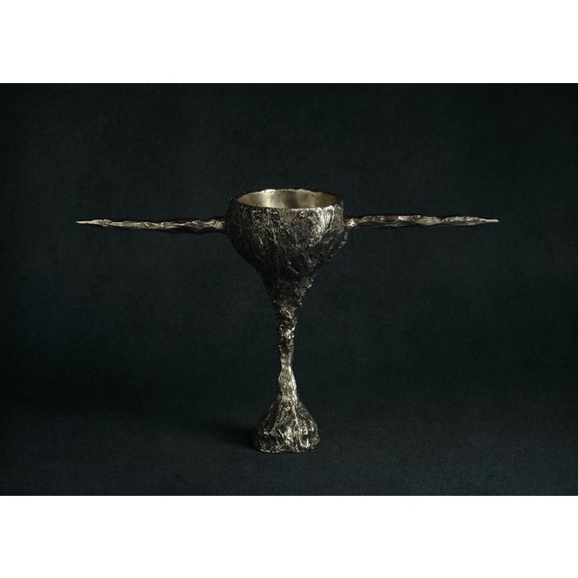 Contemporary Omnia Vanitas Vanité 17 Candelabra in Patinated Cast Bronze by William Guillon For Sale - Image 3 of 13