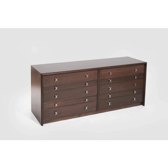 Mid 20th Century Ten Drawer Dresser by Paul Frankl, C. 1950s For Sale - Image 5 of 11
