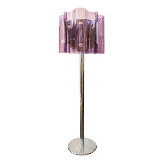Space Age Floor Lamp in Acrylic Glass, Italy, 1970s For Sale