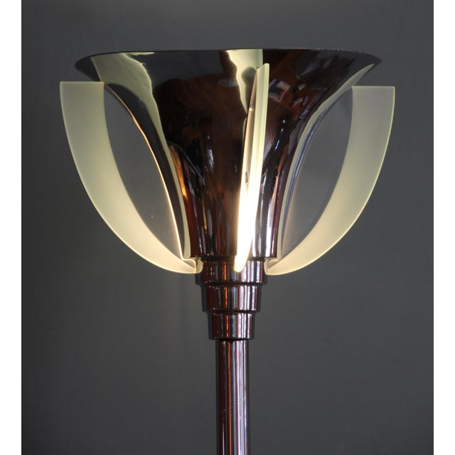 French Art Deco Floor Lamp attributed to Henri Petitot, 1930s For Sale - Image 9 of 13