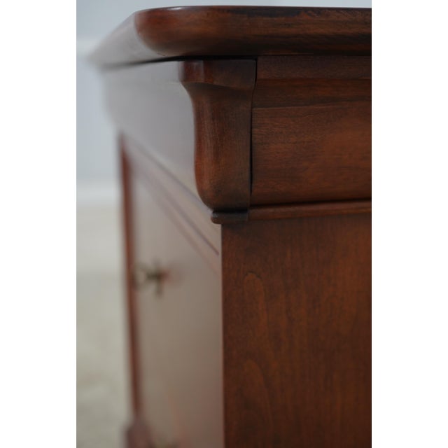Pair Stickley Cherry 3 Drawer Marseilles Nightstands For Sale - Image 12 of 18
