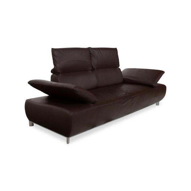 Volare Leather 3-Seater Brown Manual Function Sofa from Koinor For Sale - Image 6 of 17