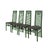 Bauhaus Mid 20th Century Set of 4 Geometric Ladder Back Chairs For Sale - Image 3 of 7