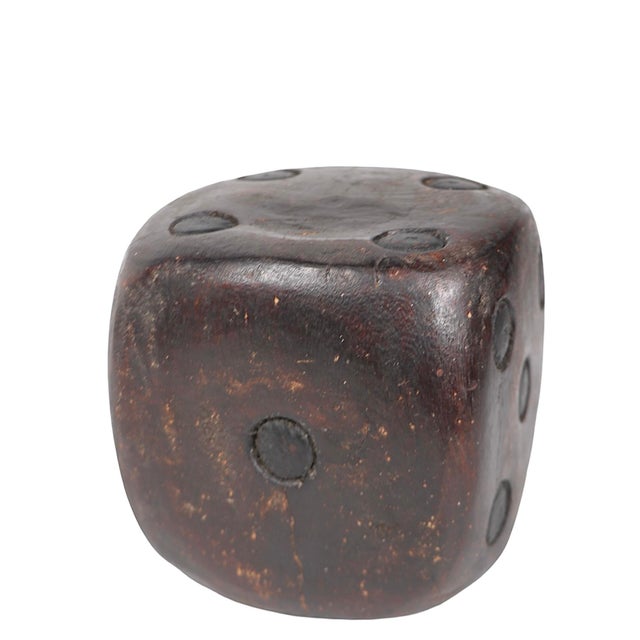 Modern Large Folk Art Carved Wood Dice For Sale - Image 3 of 9