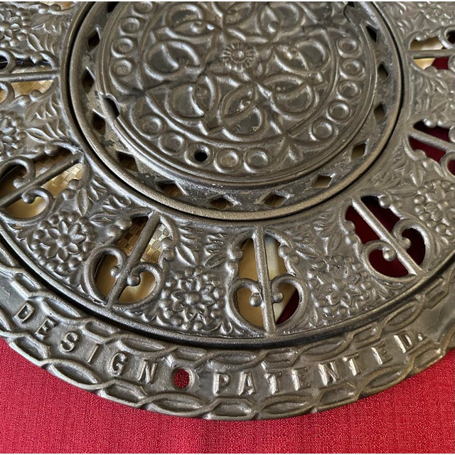 Antique Round Cast Iron Heat Register/Grate Late 1800's - 3 Piece Set For Sale In Phoenix - Image 6 of 9
